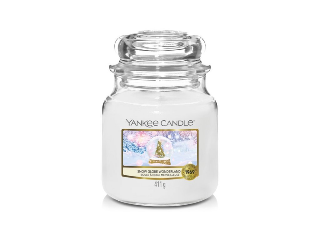 Yankee Candle Snow Globe Wonderland svíčka střední 411 g