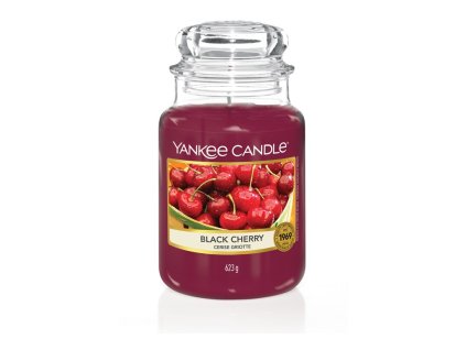 1884 yankee candle black cherry svicka velka 623 g
