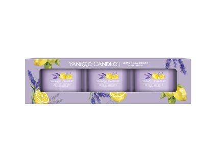 2178 yankee candle lemon lavender sada votivnich svicek ve skle 3 x 37 g