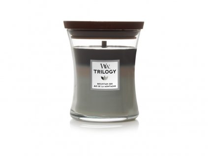 WoodWick Trilogy Mountain Air svíčka váza střední 275 g