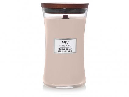 WoodWick Sea Salt & Vanilla svíčka váza velká 609 g