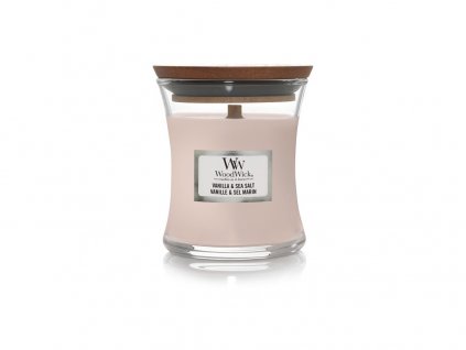 WoodWick Sea Salt & Vanilla svíčka váza malá 85 g