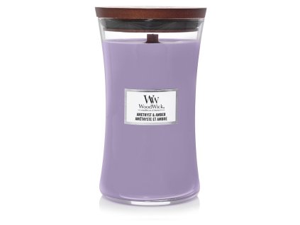 WoodWick Amethyst & Amber svíèka váza velká 609 g
