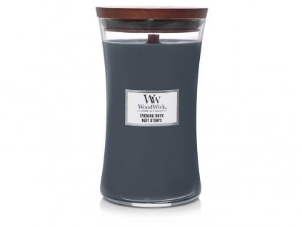 WoodWick Evening Onyx svíčka váza velká 609 g