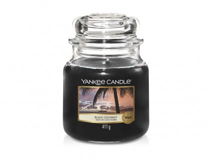 Yankee Candle Black Coconut svíčka střední 411 g