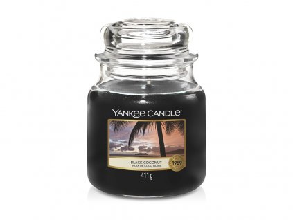 Yankee Candle Black Coconut svíeka stoední 411 g
