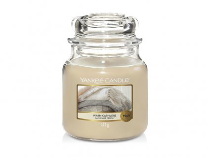 Yankee Candle Warm Cashmere svíčka střední 411 g