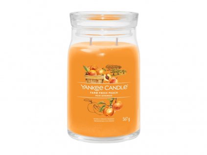 Yankee Candle Fresh Farm Peach Signature velký
