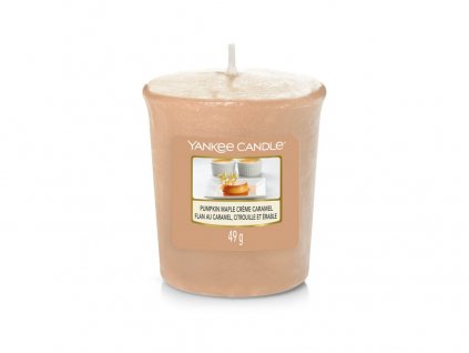 Yankee Candle Pumpkin Maple Creme Caramel votivní svíčka 49 g