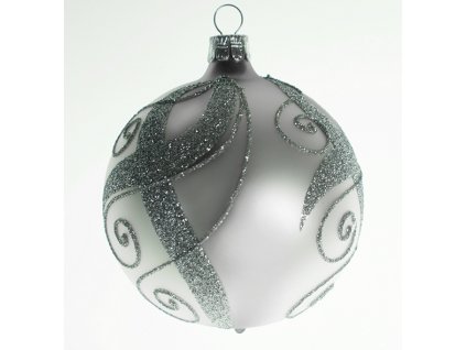 Koule šedo-stříbrná