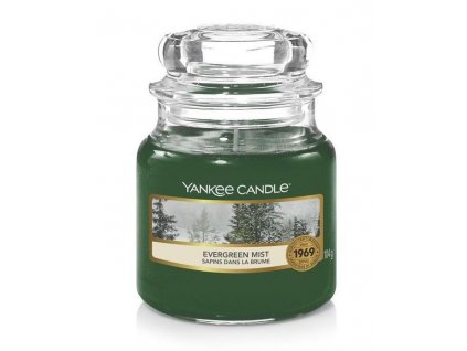 Yankee Candle svíčka Evergreen Mist 104 g