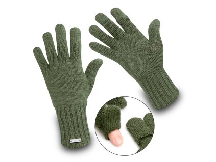 Merino Rukavice Adventure X-shot / S/m / Zelená (Barva m / Zelená, Velikost S)