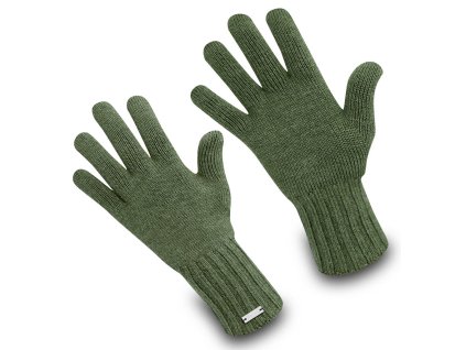 Merino Rukavice Adventure / S/m / Hubertus Green (Barva m / Hubertus Green, Velikost S)