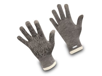 Merino Rukavice City Walk Rider Touchscreen / S / Smoke / White (Barva Smoke / White, Velikost S)