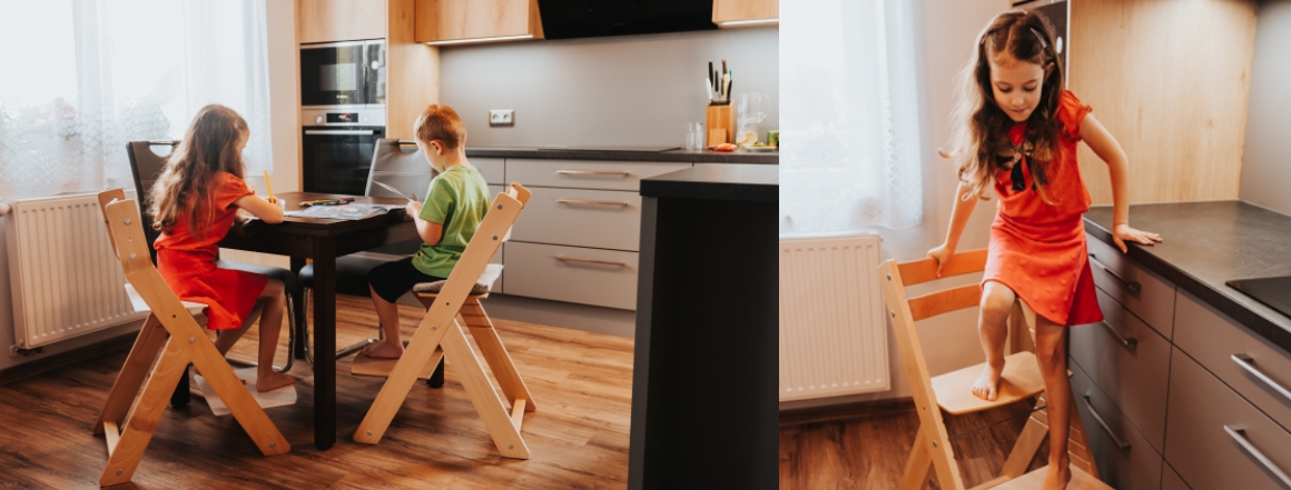 Rostoucí židle Wood Partner