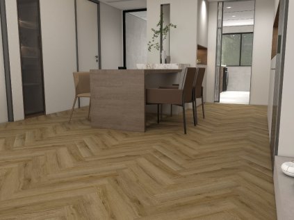 Oak Lazaro Herringbone scene