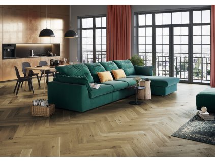 BLC DBE1 OX4 PWR A14130 U Dub Toffee Herringbone 130 plocha