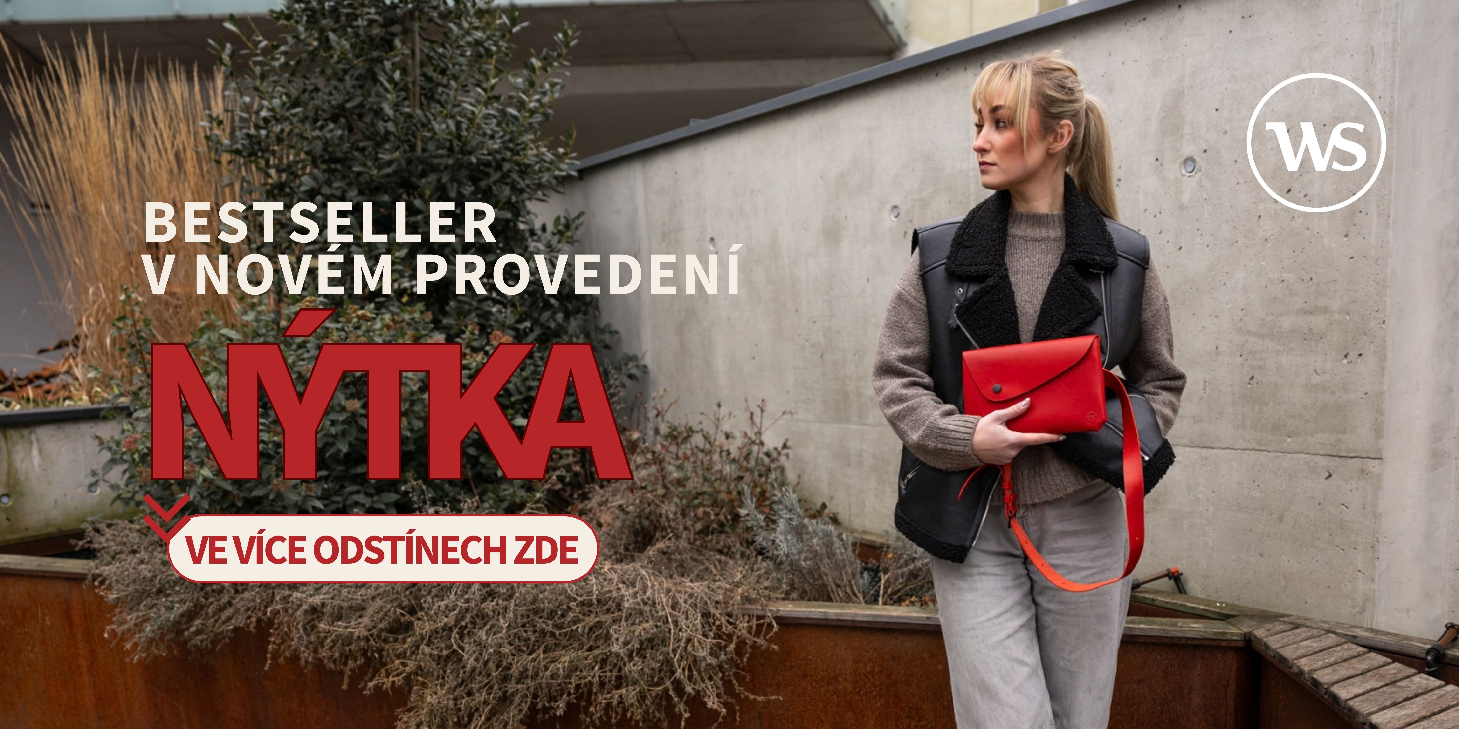 bestseller kožená ledvinka nýtka
