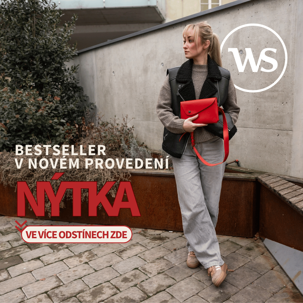 bestseller kožená ledvinka nýtka