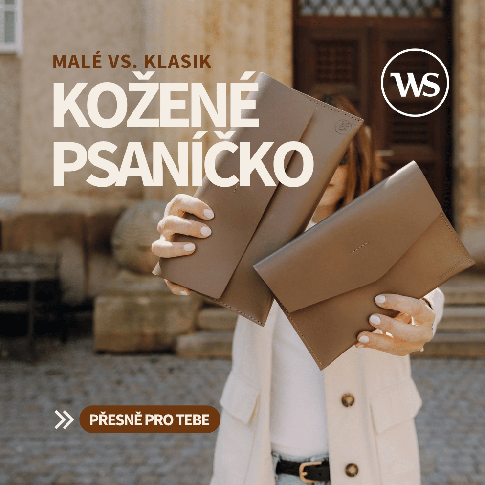 malé a klasik kožené psaníčko