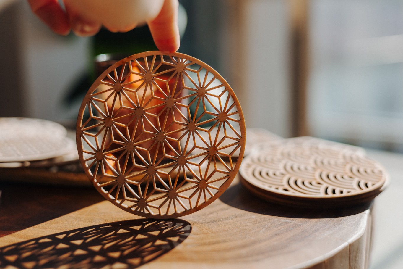 Wood Style Podtácek - Motiv 1 Počet: 1 kus