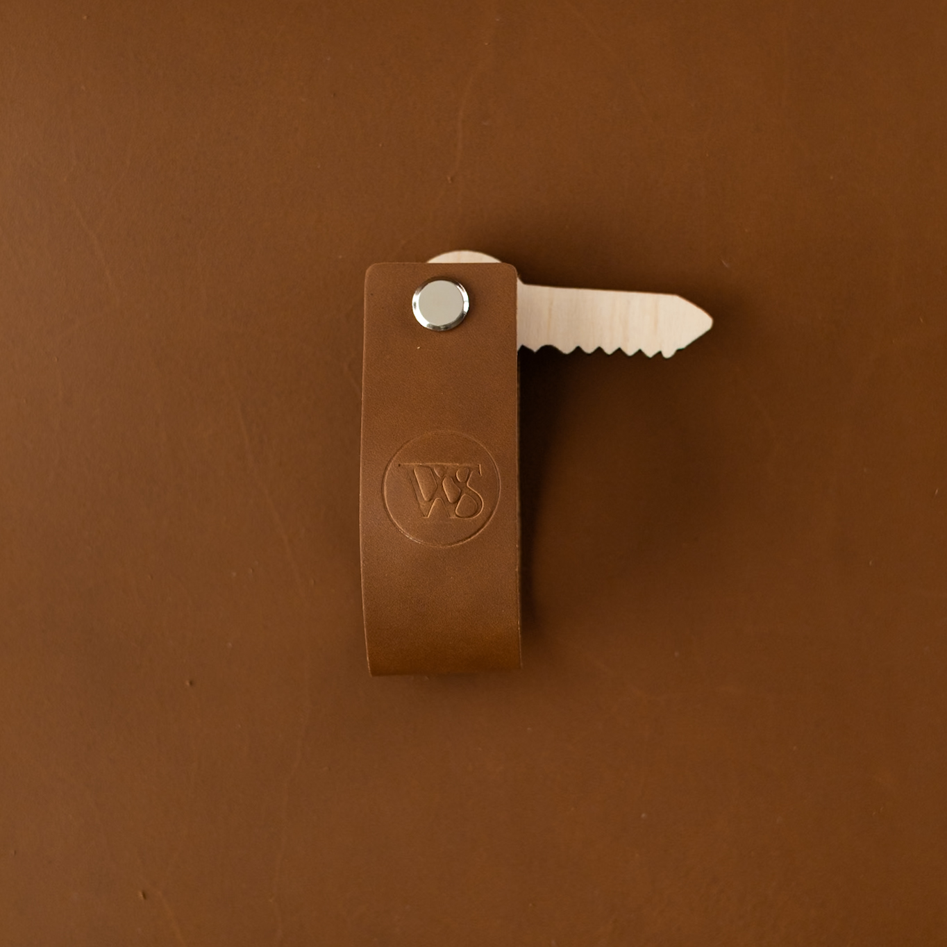 Kožená Klíčenka - Hnědá