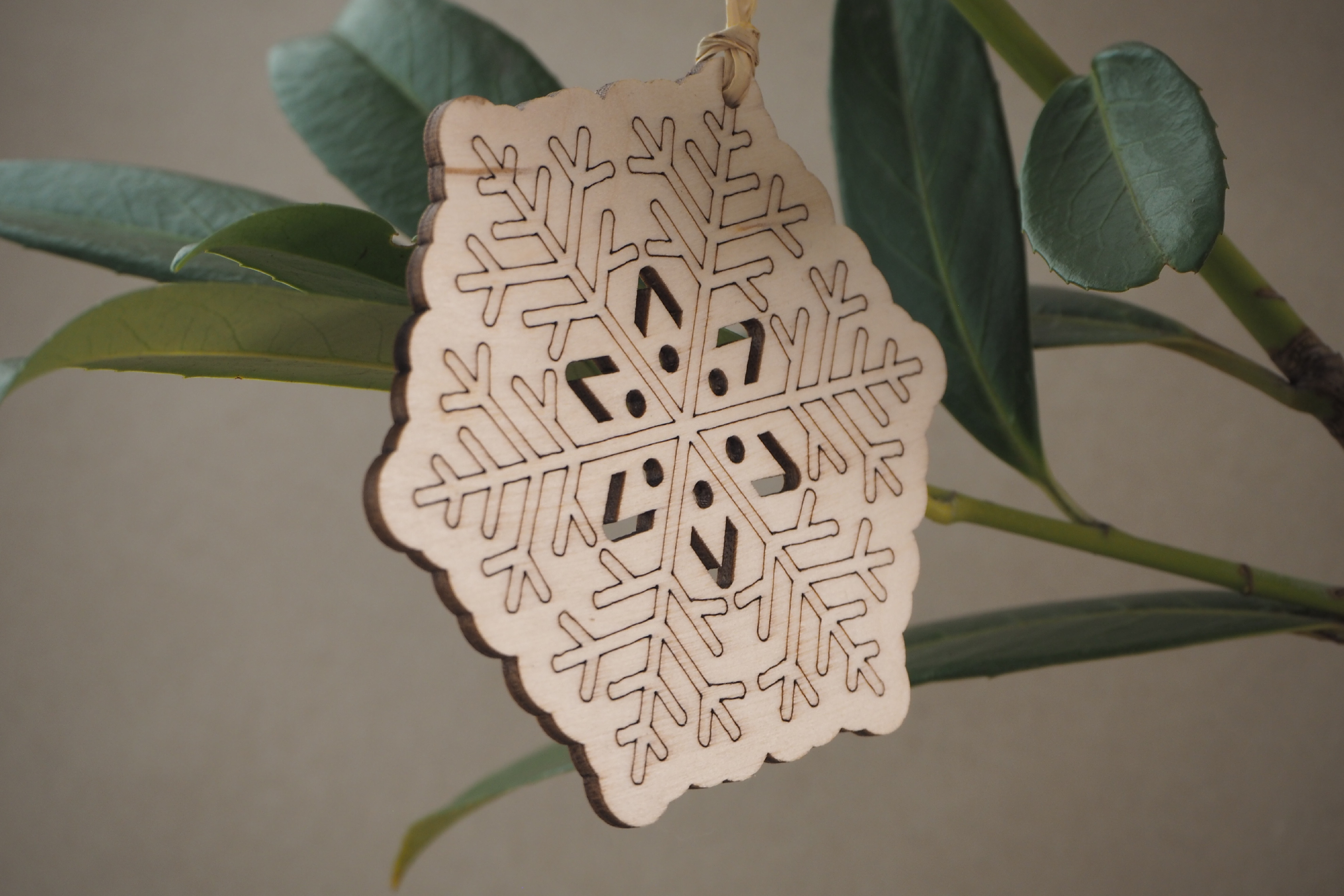 Wood Style Vánoční ozdoby - Sada 3 (obrázek 6)