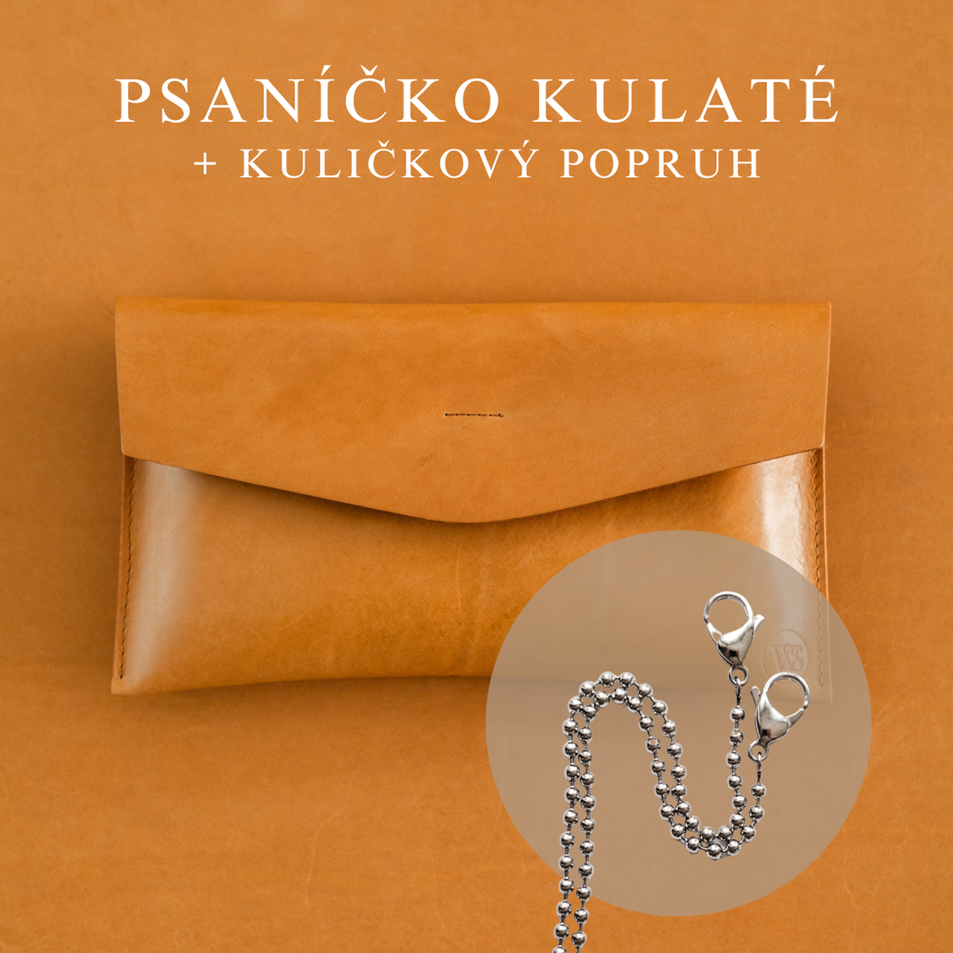 Wood Style Psaníčko Kulaté - Skořice Popruh: Kuličkový