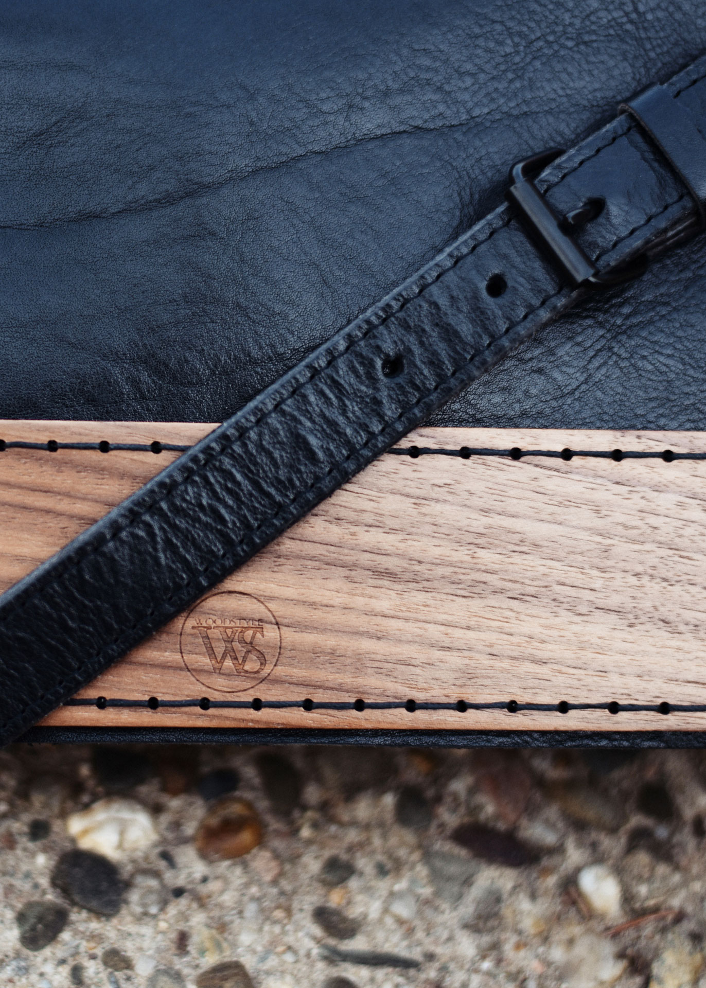 Wood Style Kabelka s dřevěnou klopou (obrázek 11)
