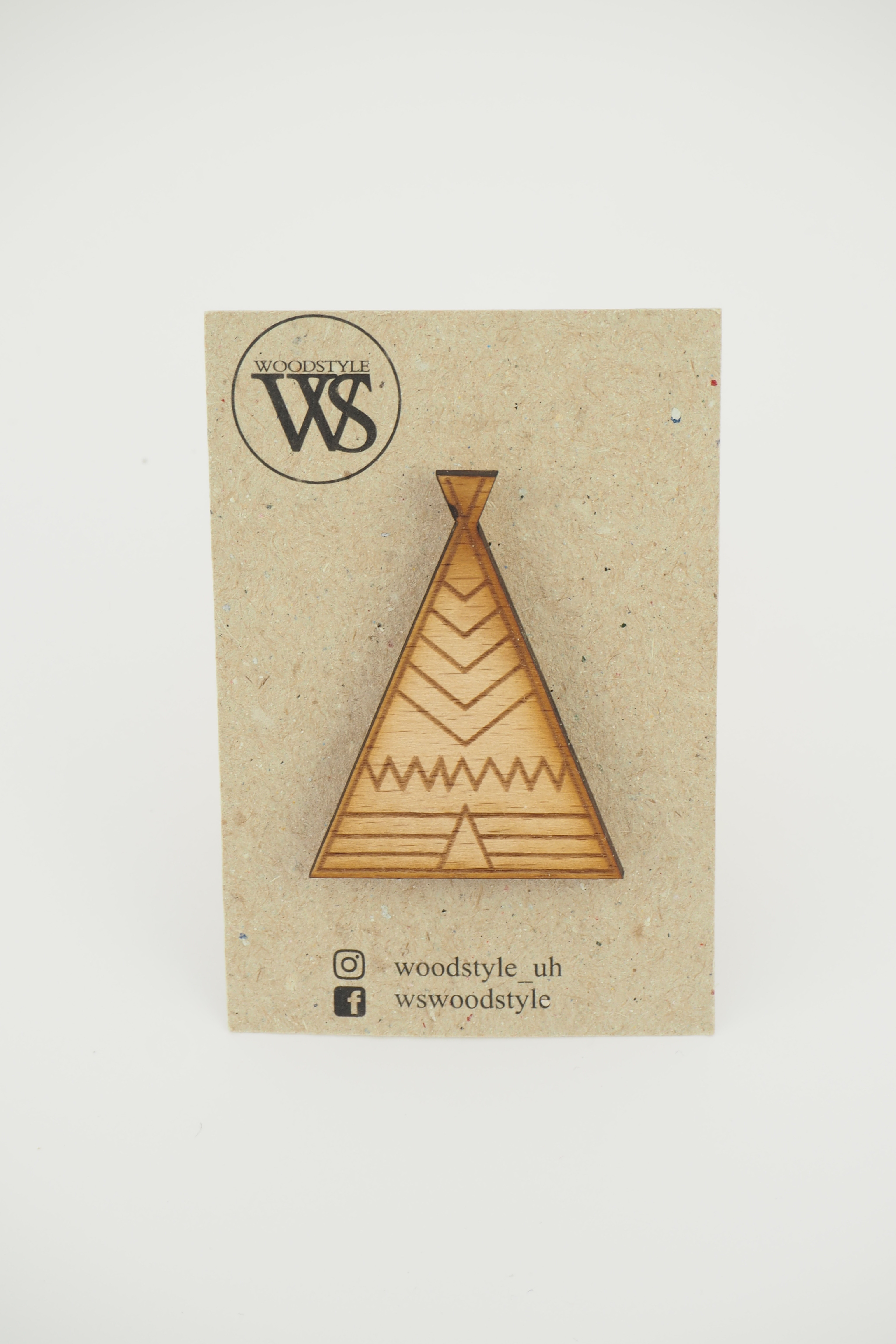 Wood Style Brož Teepee (obrázek 4)