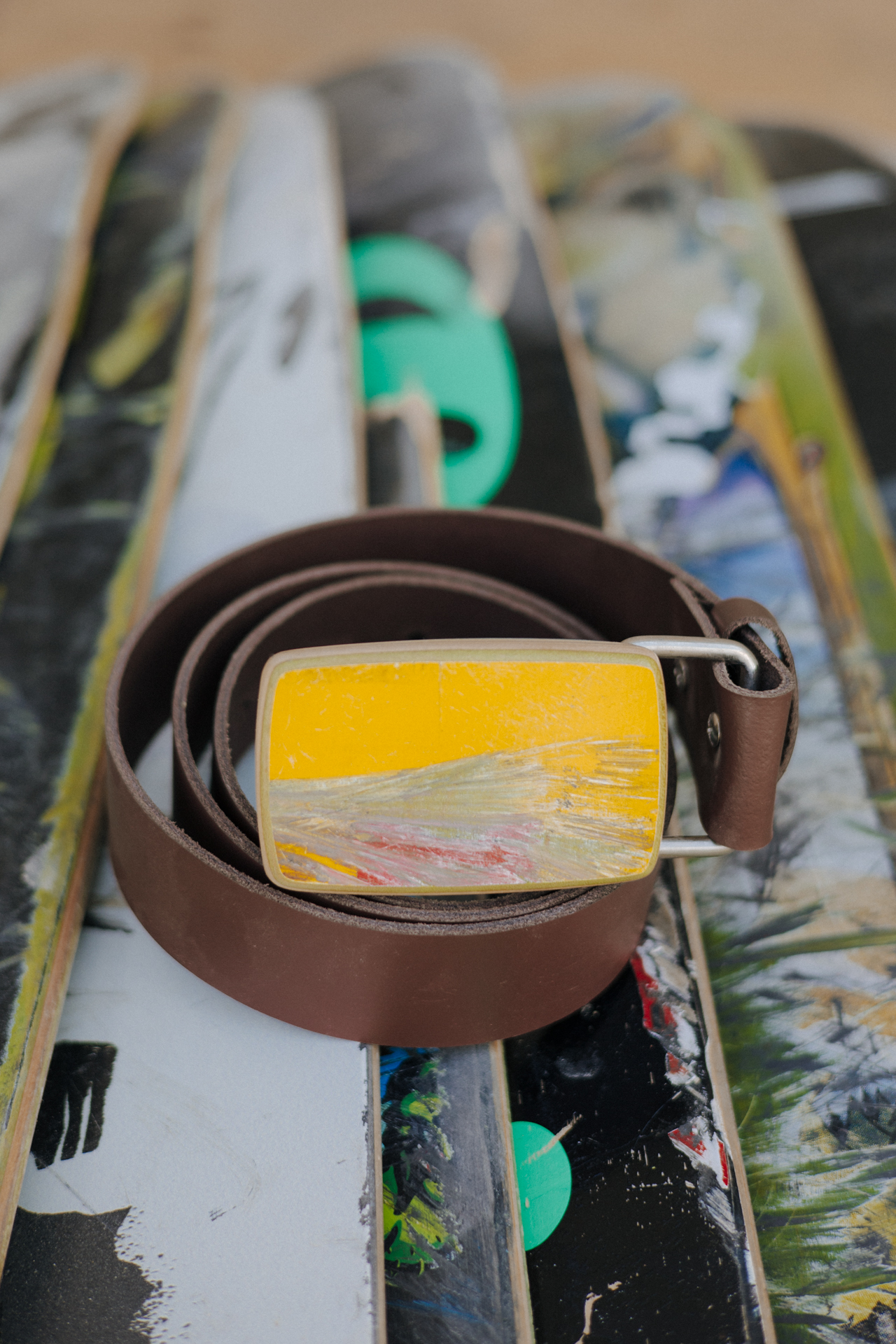 Wood Style Opasek Skejt Kulatý spona 6 Obvod pasu: 70, Barva kůže: Hnědá (obrázek 4)