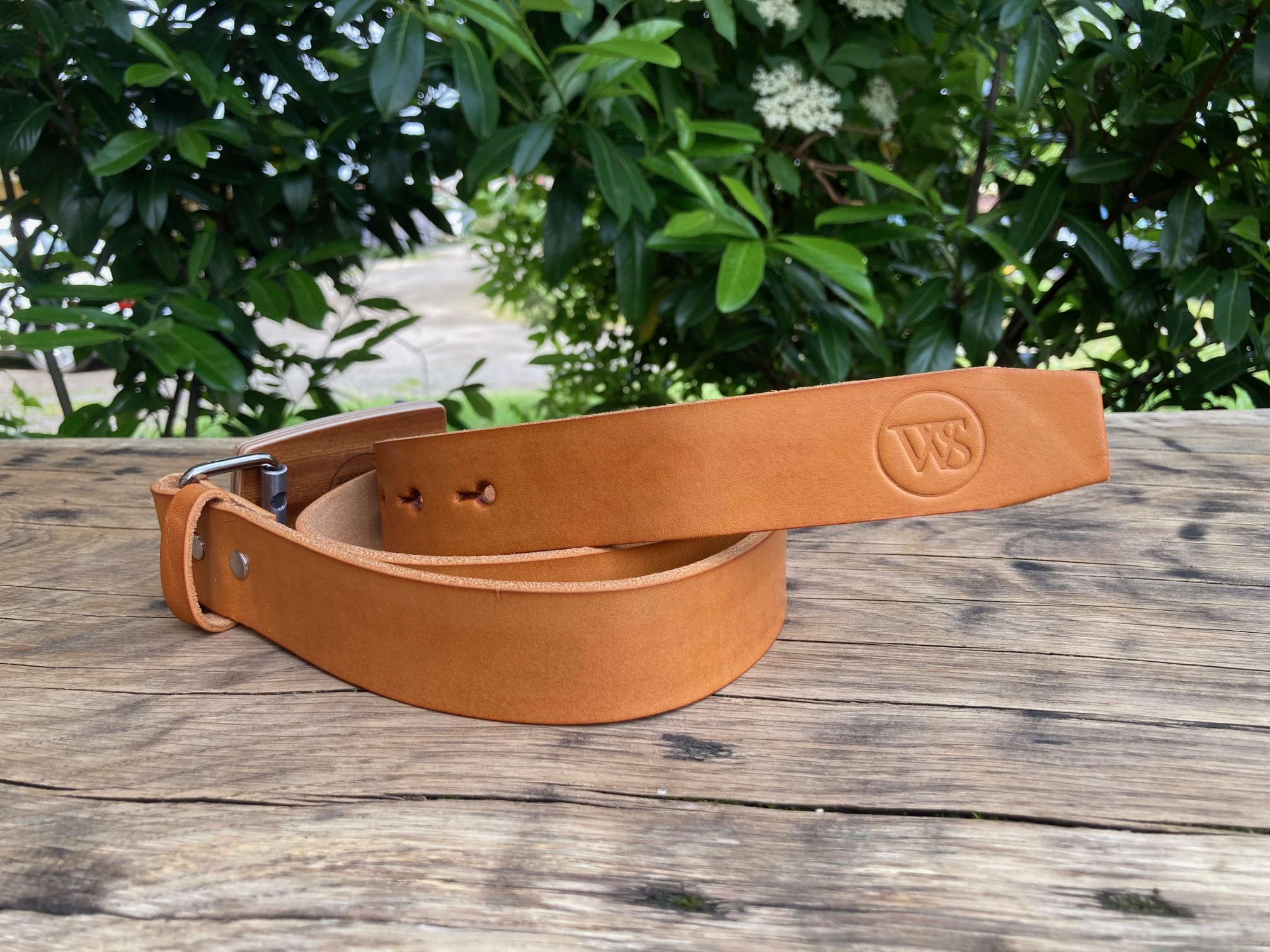 Wood Style Opasek Kulatý Ořech Obvod pasu: 115, Barva kůže: Caramel