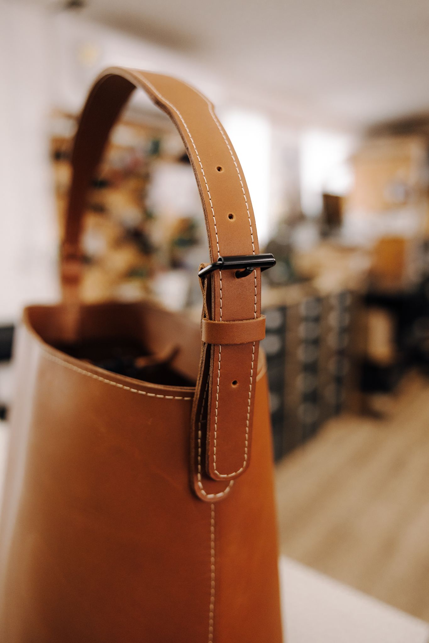 Wood Style Tote Bag - Hnědá Varianta: Kabelka (obrázek 6)