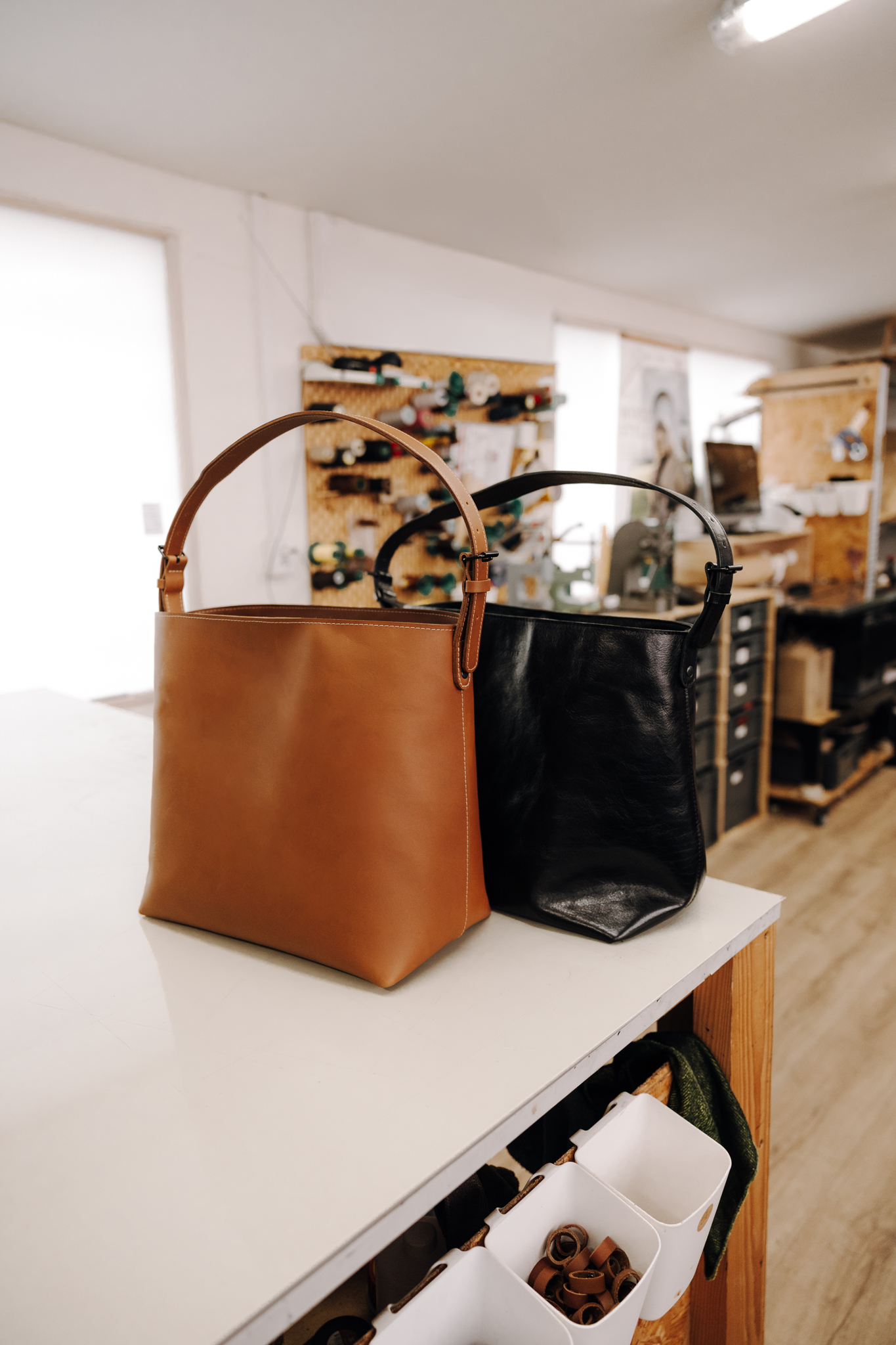 Wood Style Tote Bag - Hnědá Varianta: Kabelka (obrázek 12)
