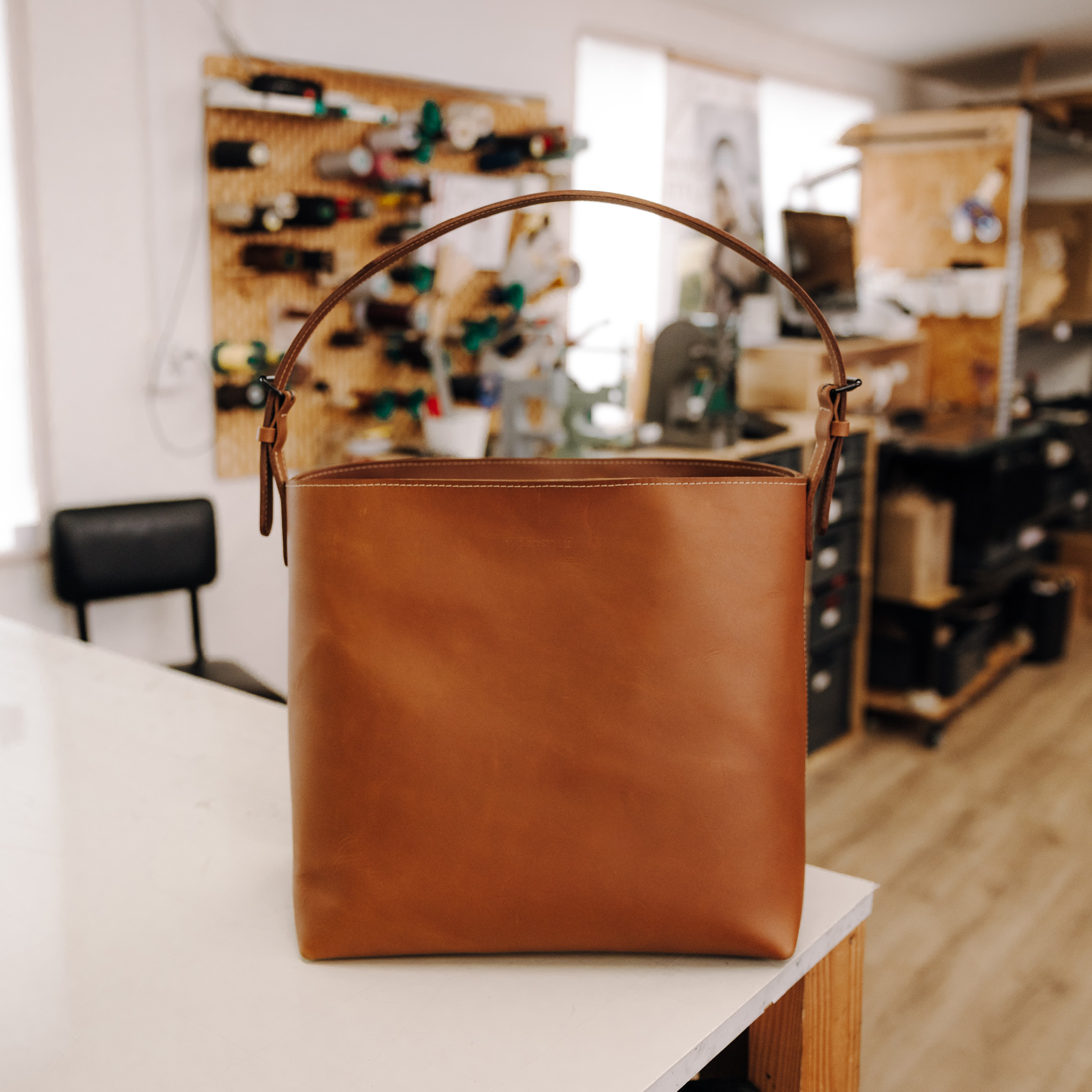 Wood Style Tote Bag - Hnědá Varianta: Kabelka (obrázek 8)