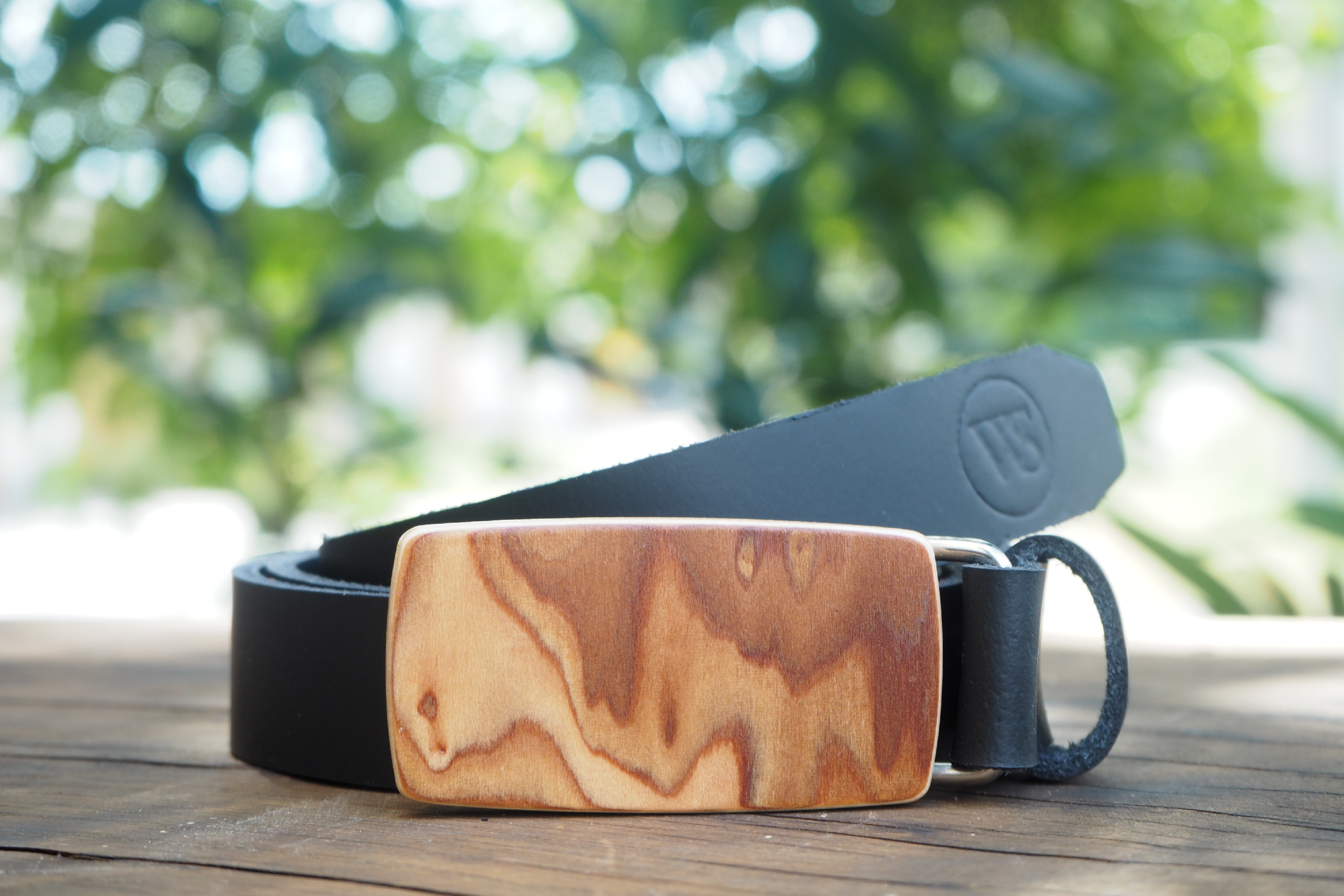 Wood Style Opasek Slim Kořenice Obvod pasu: 85, Barva kůže: Černá