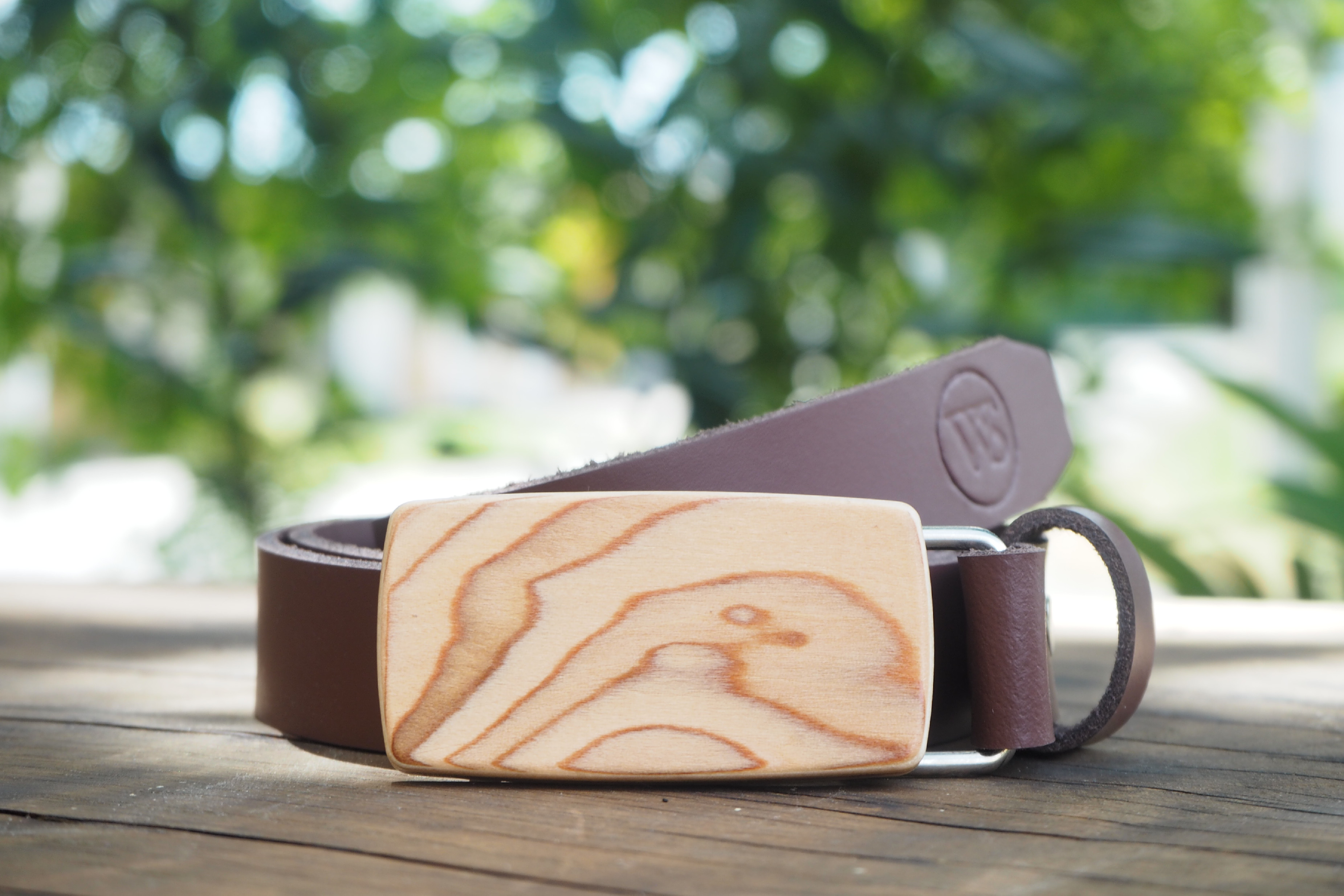 Wood Style Opasek Slim Kořenice Obvod pasu: 100, Barva kůže: Hnědá