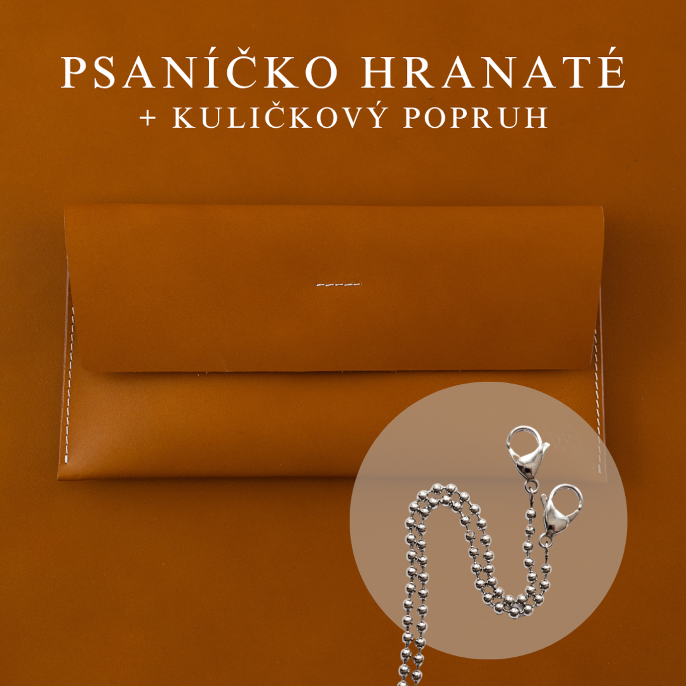 Psaníčko Hranaté - Caramel Popruh: Kuličkový