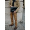 Kožená složka černá  Kožený obal na notebook