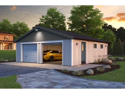 1 Palmako garage Andre 44.7 m2 grey+white wb
