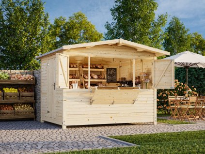 1 Palmako kiosk Marian 6.2 m2 summer NATURAL wb