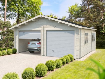 1 Palmako garage Roger 28.4 m2 with sectional door NATURAL wb kopie