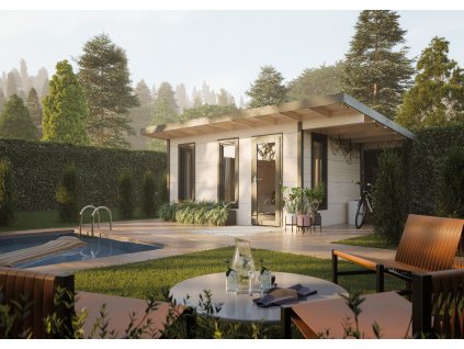 Zahradní chatka GRACE 12,4 + 4,1 m²