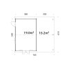 6 Palmako cabin Irene 19.0+16.2 m2 measures