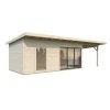 Zahradní domek Andrea 17,1 + 7,9 m² s posuvnými dveřmi