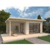 Zahradní chatka GRACE 11,2 + 8,2 m² s posuvnými+ dveřmi