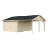 10 Palmako garage Roger 19.0+16.2 m2 with wooden gate NATURAL
