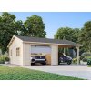 1 Palmako garage Roger 19.0+16.2 m2 with sectional door NATURAL wb
