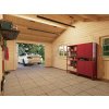 2 Palmako garage Roger 19.0+33.2 m2 with wooden gate interior view
