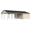11 Palmako garage Roger 19.0+33.2 m2 with wooden gate NATURAL extra